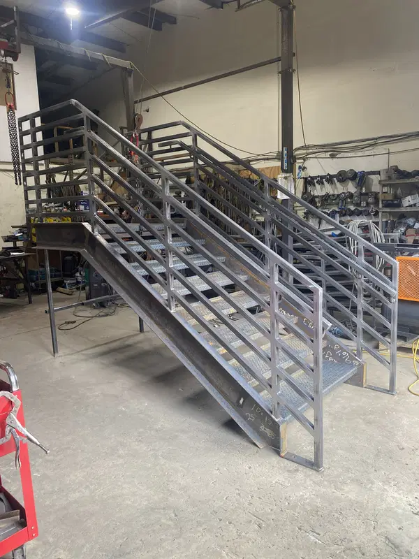 Daisy Fab metal stairs and metal railings project