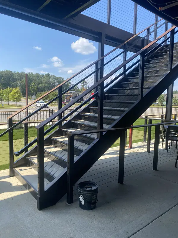 Daisy Fab metal stairs and metal railings project