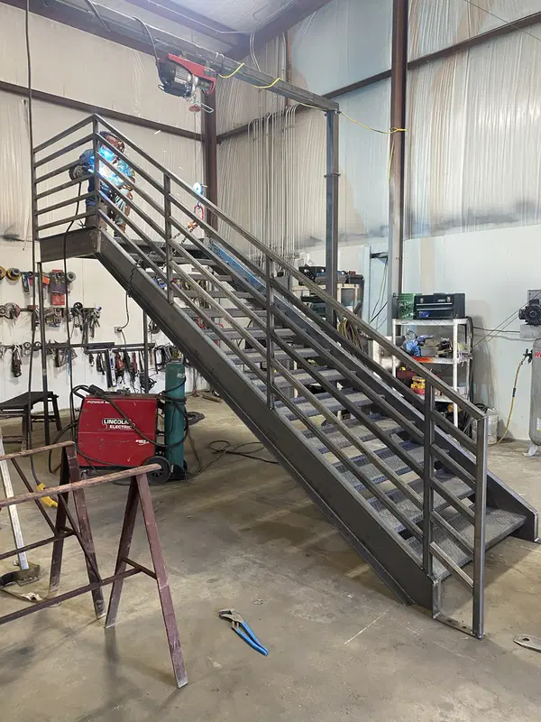 Daisy Fab metal stairs and metal railings project