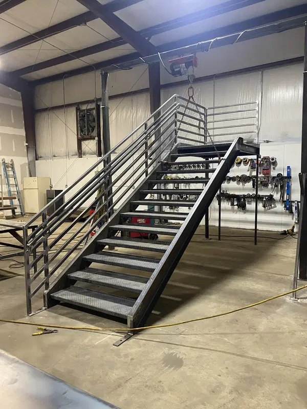 Daisy Fab metal stairs and metal railings project