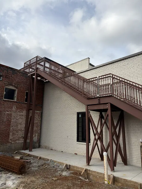 Daisy Fab metal stairs and metal railings project